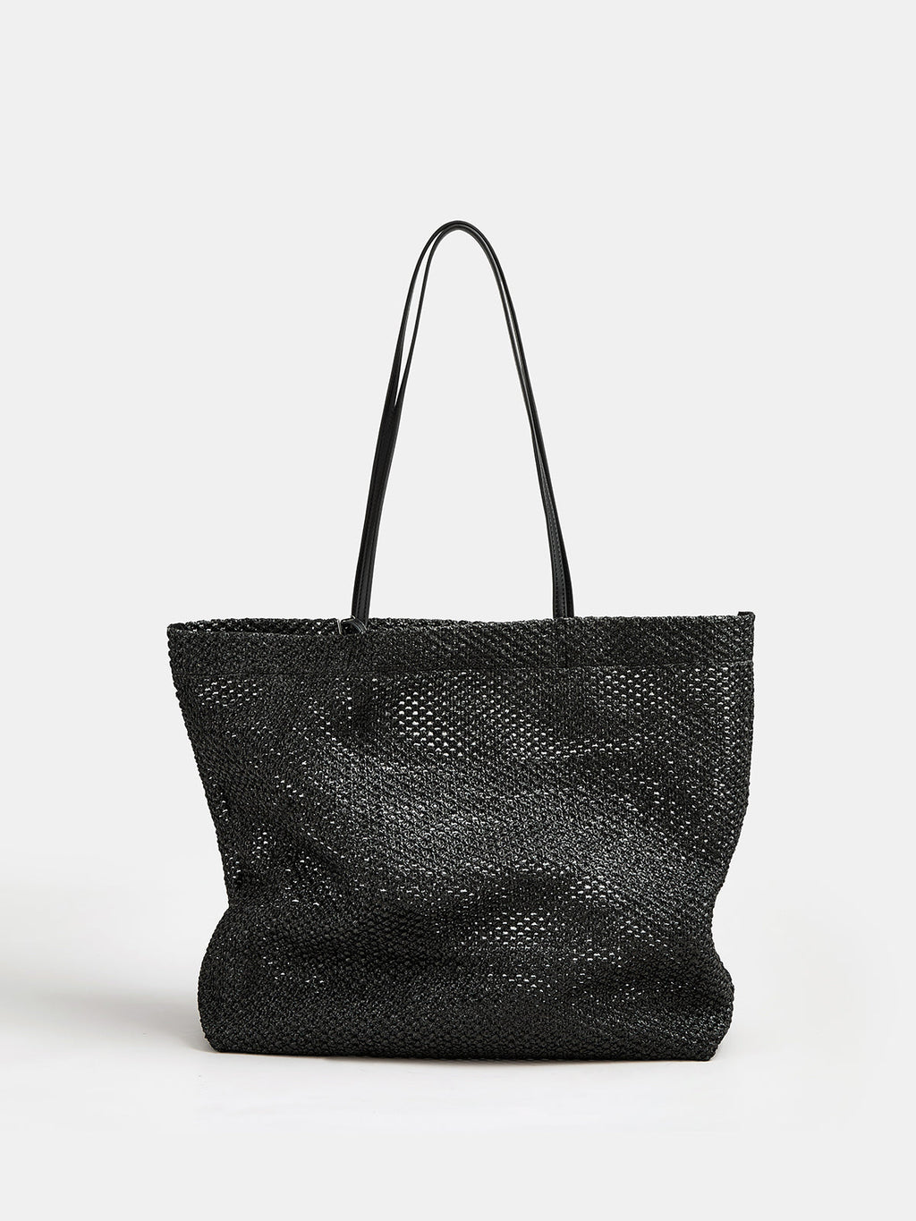 Woven Openwork Tote Bag for Women Lightweight Summer
