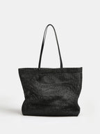 Woven Openwork Tote Bag for Women Lightweight Summer
