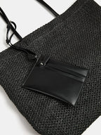 Woven Openwork Tote Bag for Women Lightweight Summer