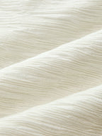 Frog Button Contrast Piping Textured Peplum Top for Women Casual Wear
