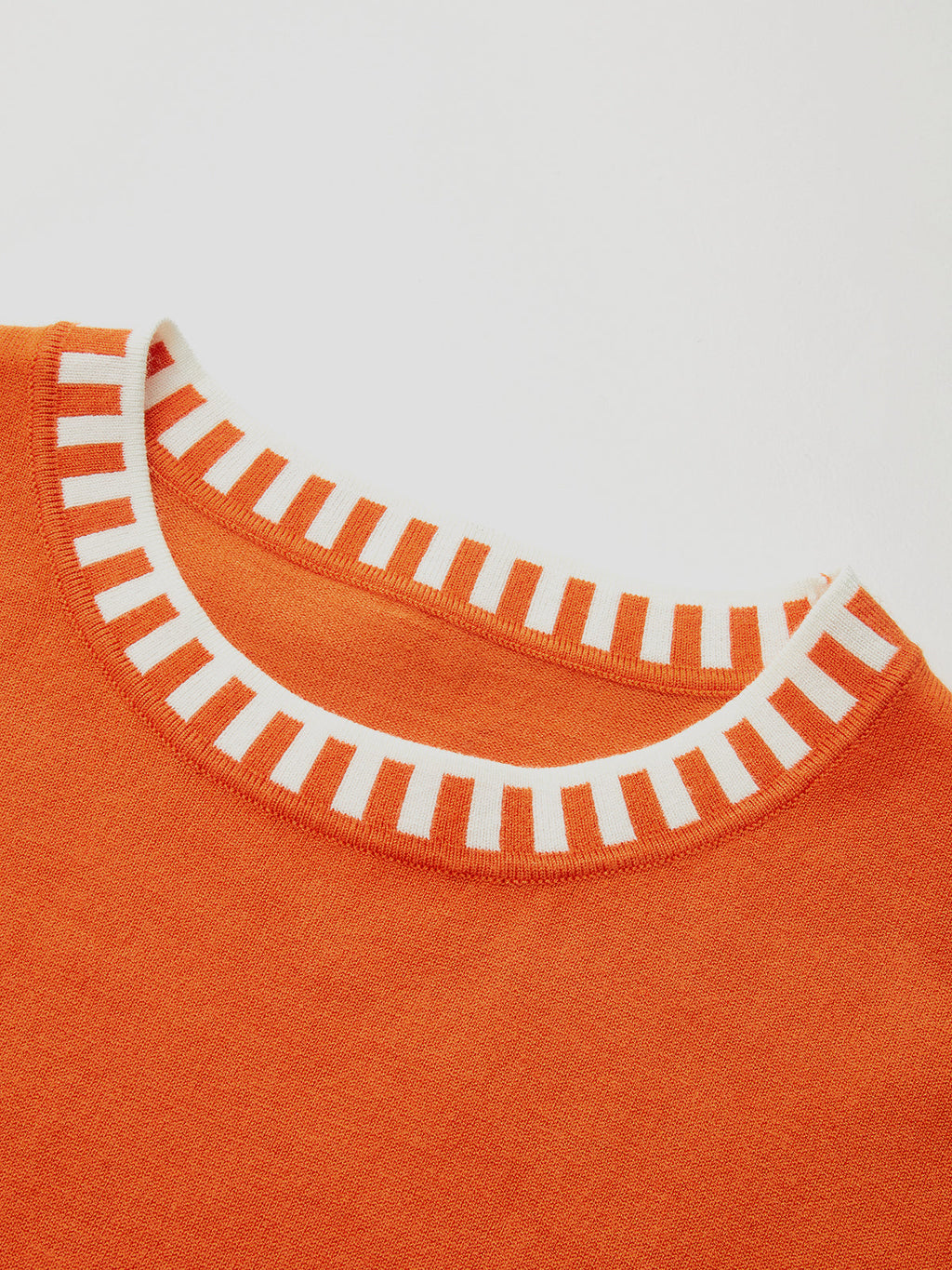 Contrast Trim Cap Sleeve Knit Top for Women Casual Wear