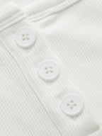 Henley Casual Ribbed Short Sleeve Top Soft Lightweight Fabric Comfort Fit