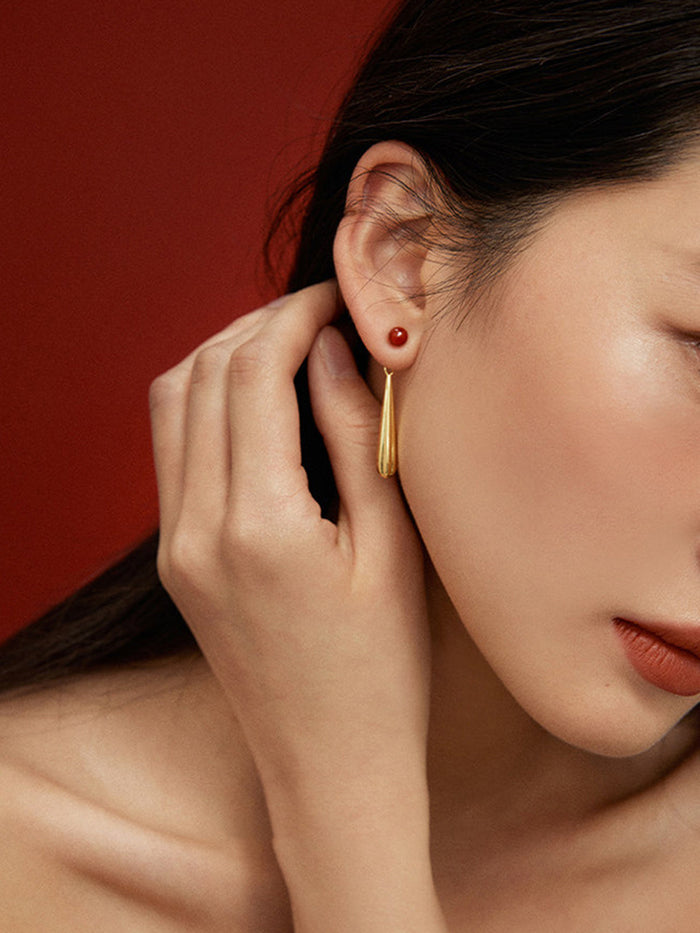 Elegant Teardrop Dangle Earrings for Wedding and Evening Wear