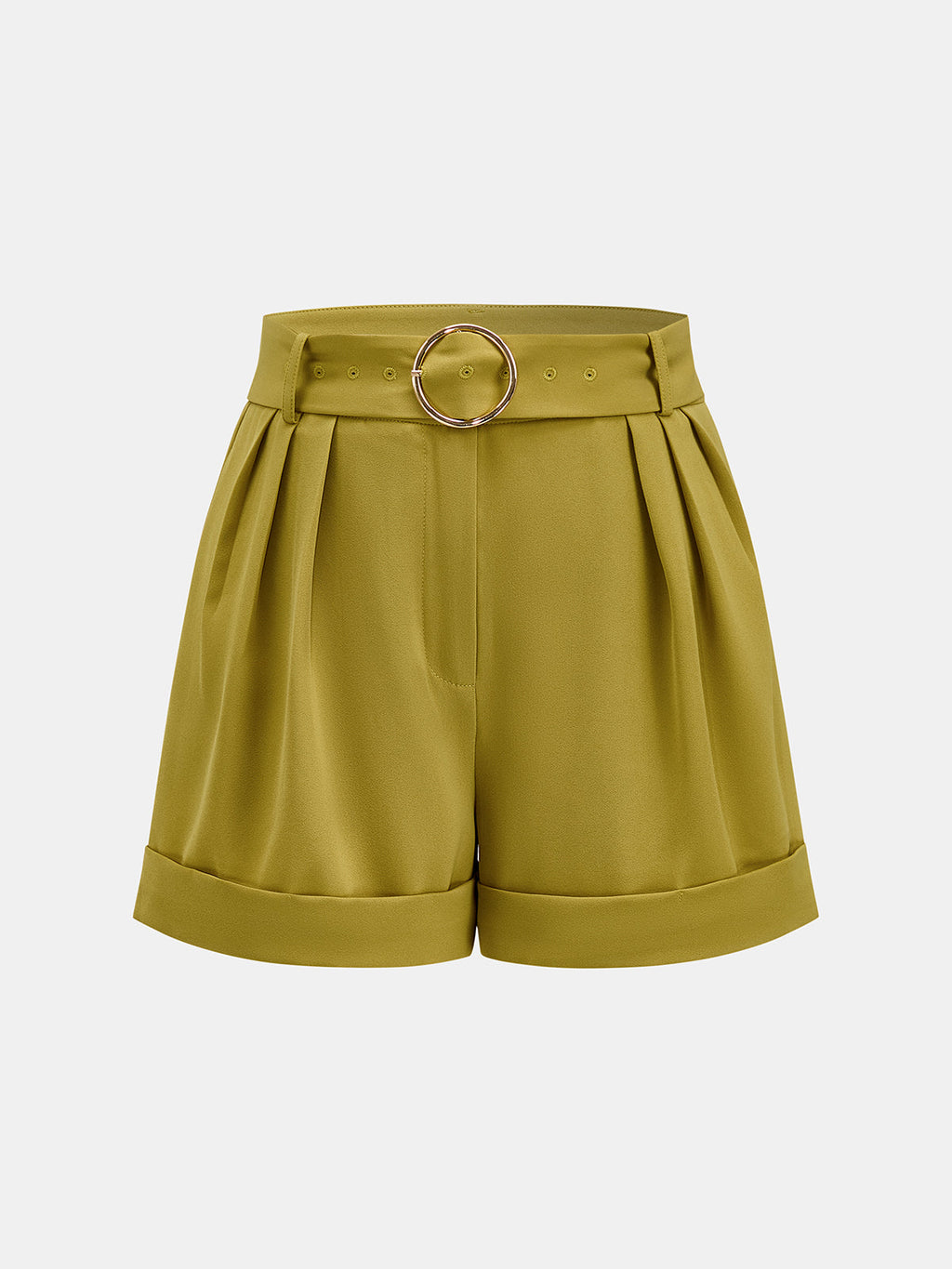 Asymmetric Neck Top & Belted Shorts Set for Women Summer Casual