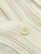 Ruffled Button-Down Knit Top for Women Casual Wear
