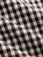 Drawstring Plaid Loose Balloon Pants for Women High Waist Casual