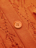 Hollow Knit Fitted Waist Vest Soft Lightweight Sleeveless Sweater