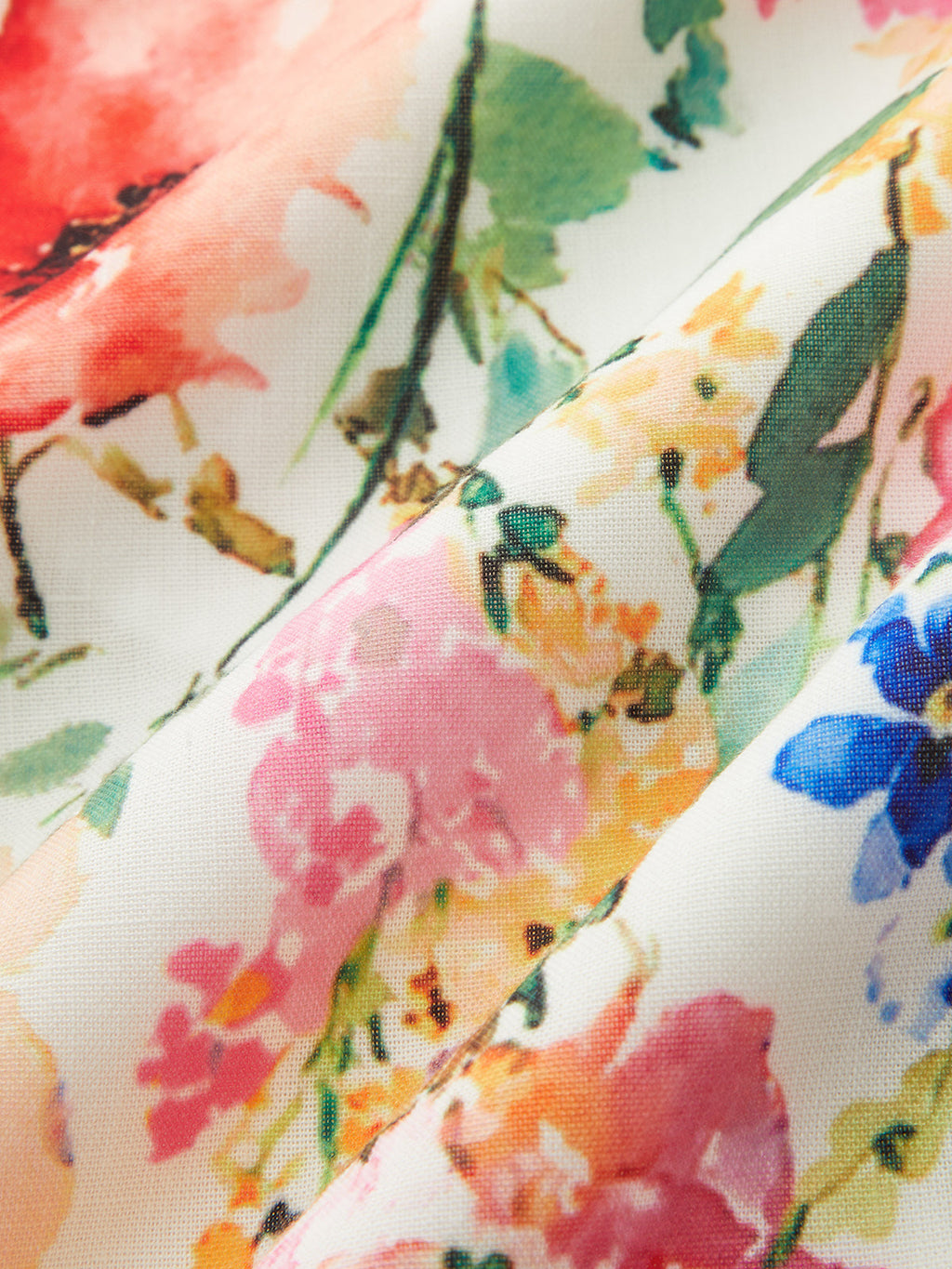 Watercolor Flower Two Piece Skirt Set for Spring Summer Casual Wear