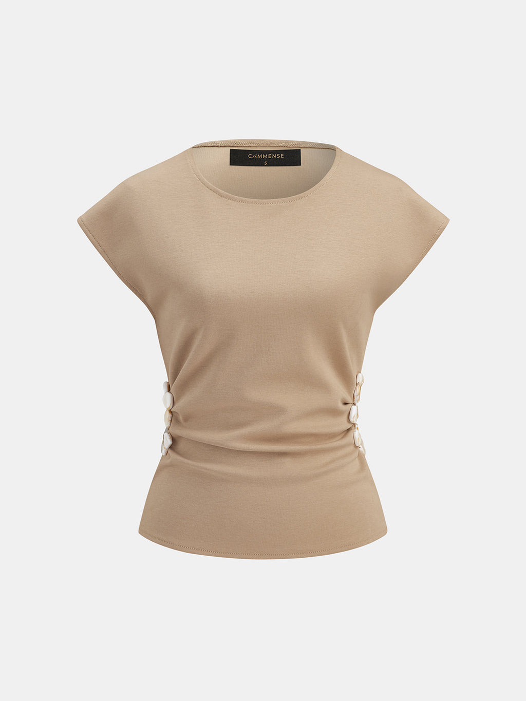 Beaded Cutout Ruched Sleeveless Top for Women Casual Outfits