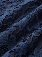 Floral Guipure Lace Mini Skirt for Women Spring Collection