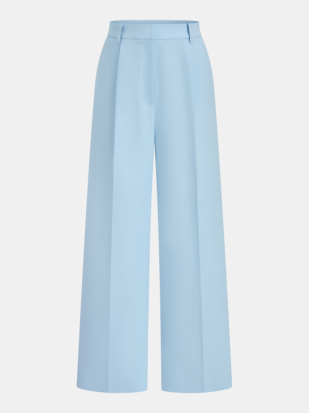 Tailored Sleeveless Blazer & Wide-Leg Pants Set for Professional Women
