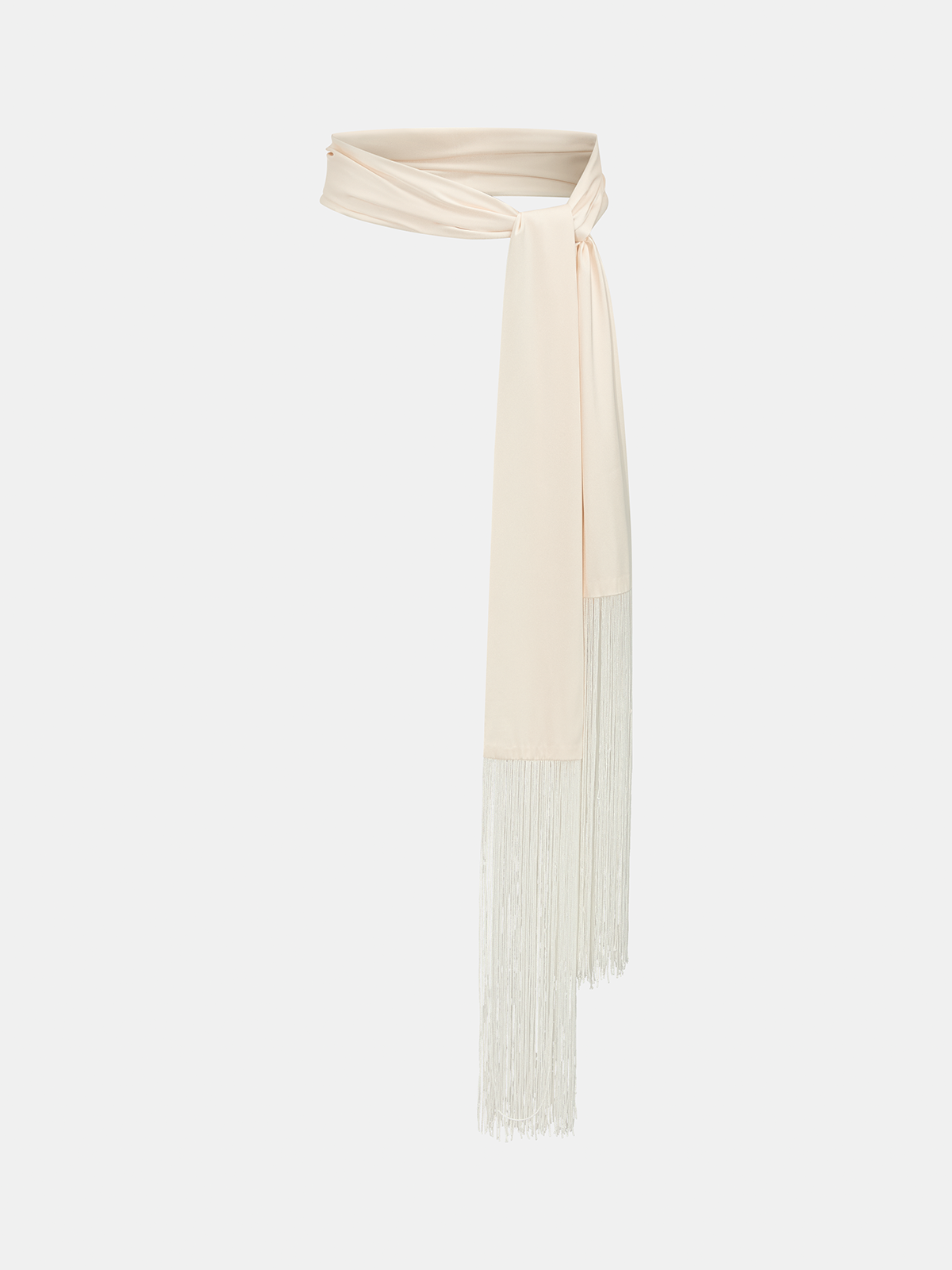 Satin Tassel Wrap Waist Belt for Evening Dresses Adjustable