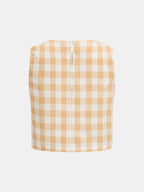 Gingham Two Piece Skirt Set for Women, Trendy Summer Outfit