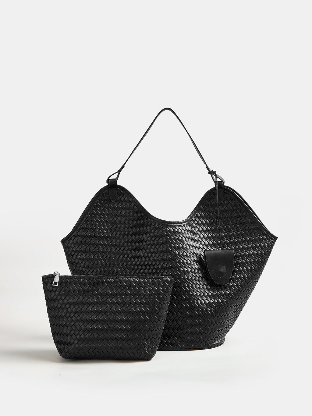 Woven Large Shoulder Tote Bag Handmade Stylish Versatile