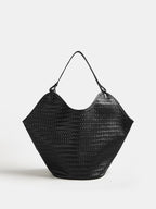 Woven Large Shoulder Tote Bag Handmade Stylish Versatile