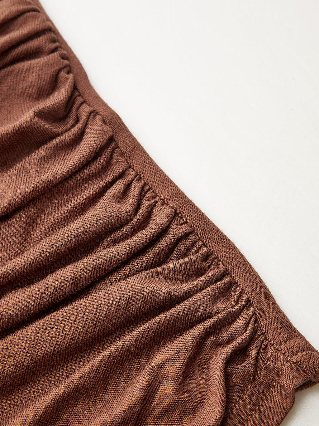 Asymmetric Off Shoulder Draped Blouse with Tie Sleeve Detail