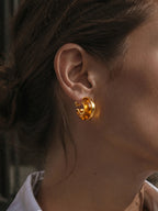 Chunky Statement Hoop Earrings for Women Trendy Jewelry
