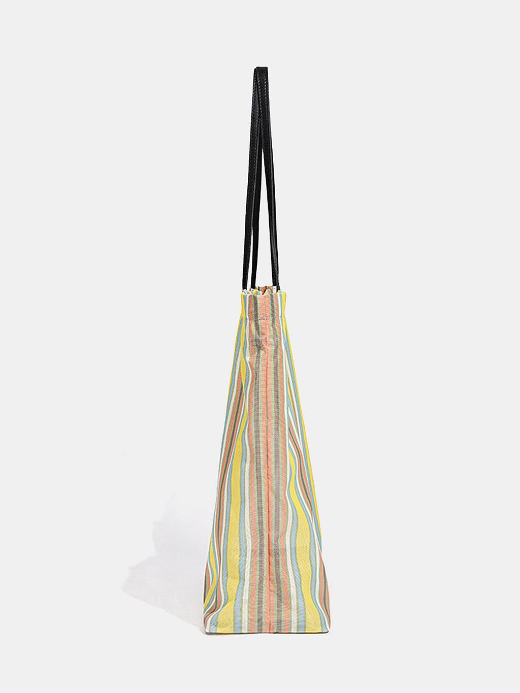 Rainbow Striped Large Shoulder Bag Spacious Tote for Everyday Use