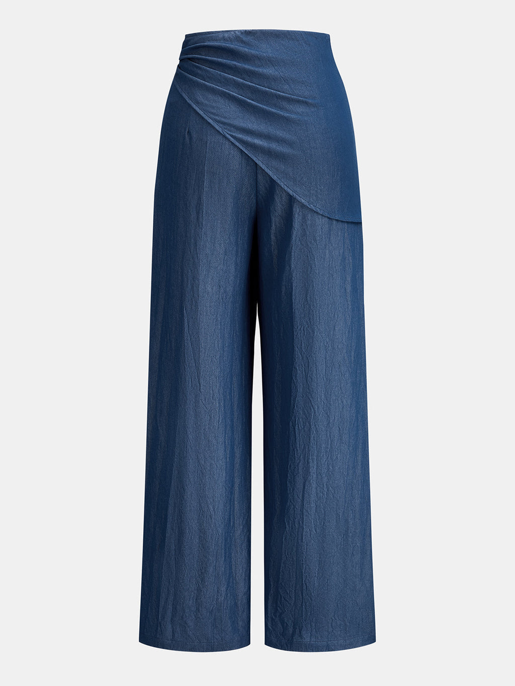 Cross Halter Top & Slant Wrap Pants Set for Women Summer Fashion