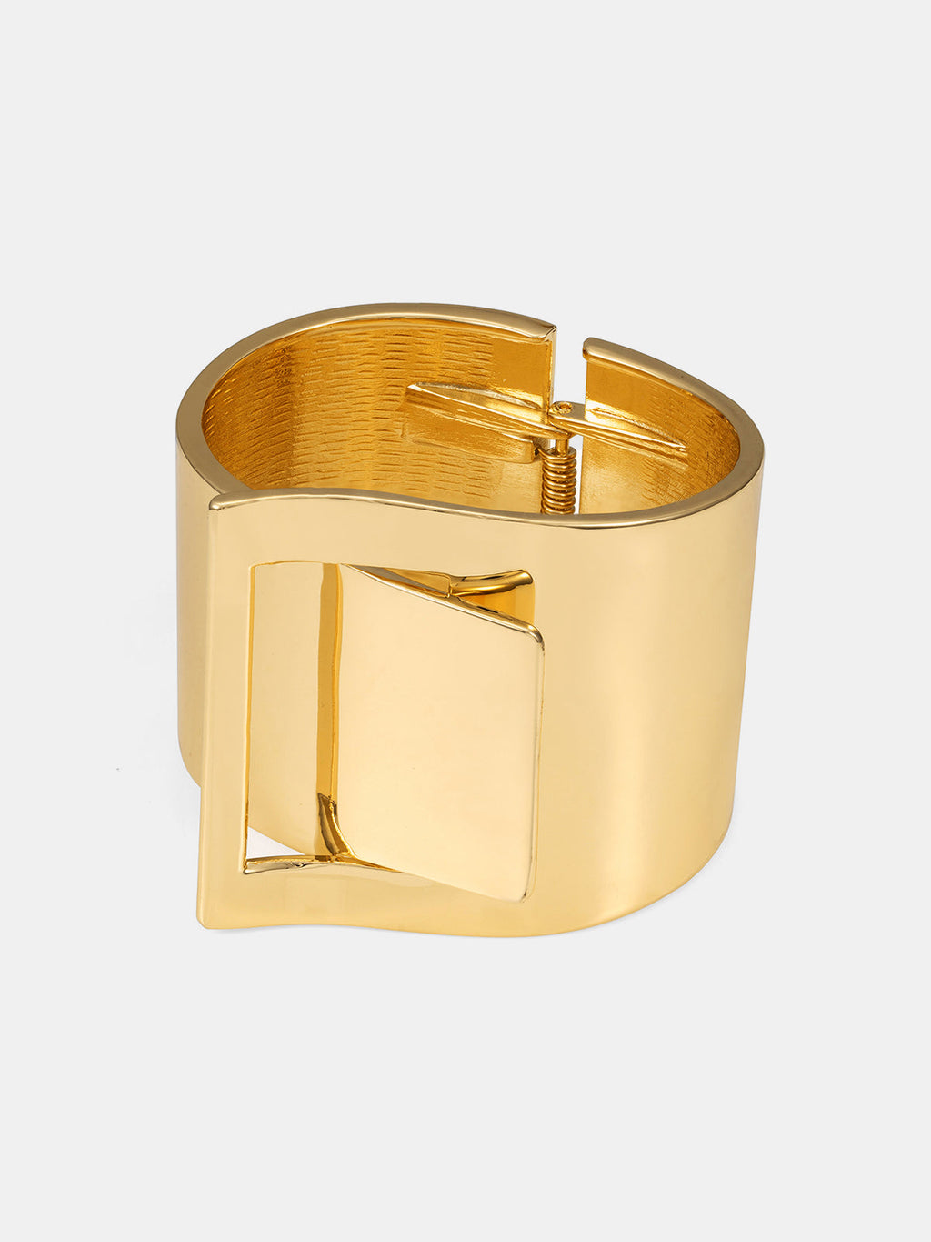Minimalist Wide Metal Bangle - Simple Elegant Fashion Accessory for Women
