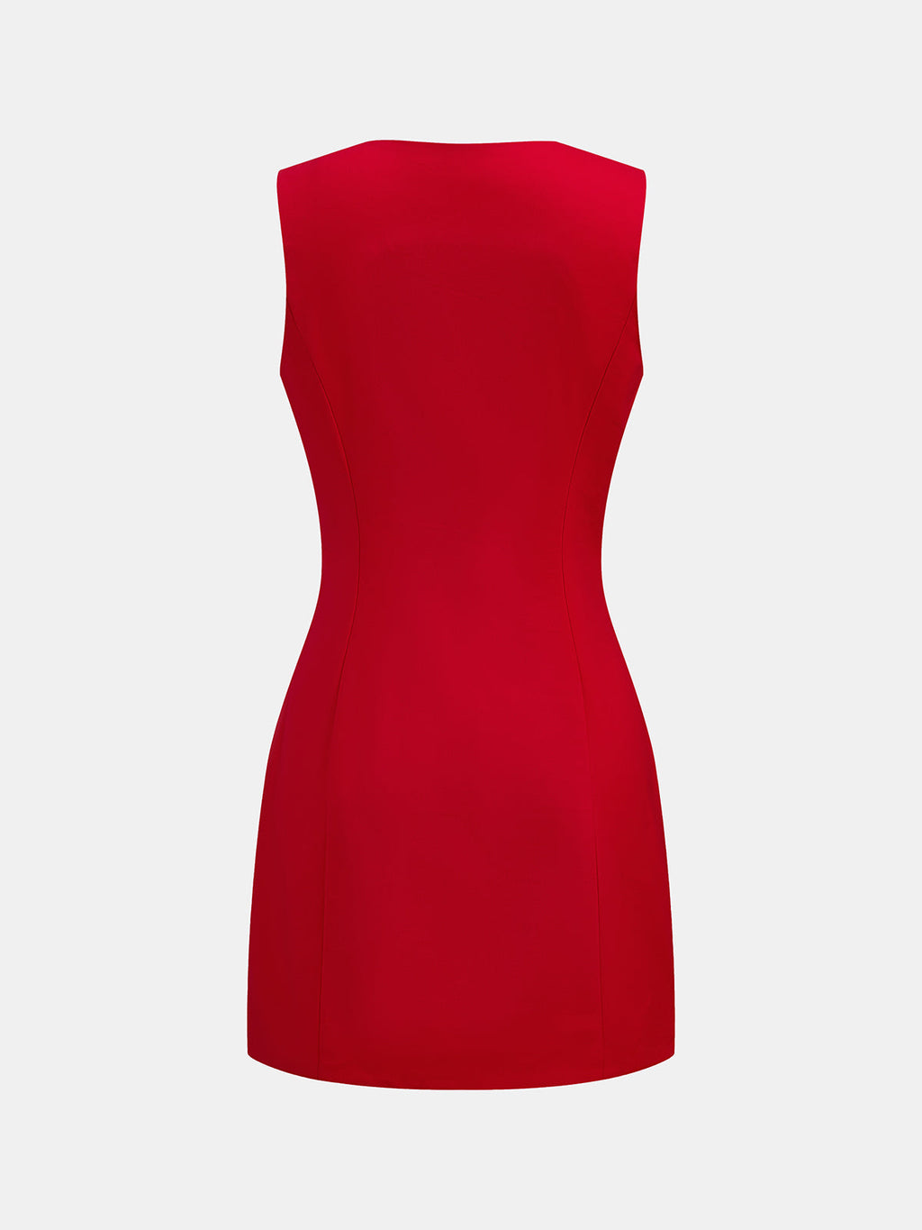 Snug V-Neck Sleeveless Short Dress for Casual Summer Wear