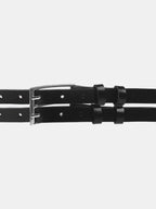 Double Buckle Leather Belt for Casual and Formal Wear