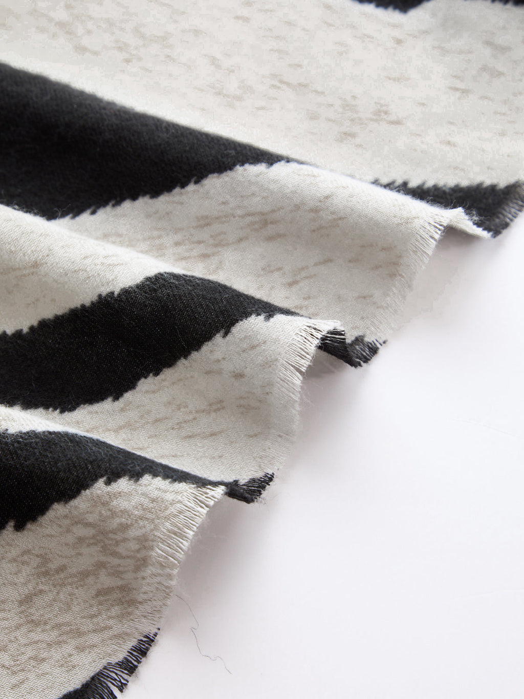 Zebra Print Open Front Lightweight Scarf Accessory