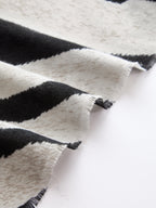 Zebra Print Open Front Lightweight Scarf Accessory