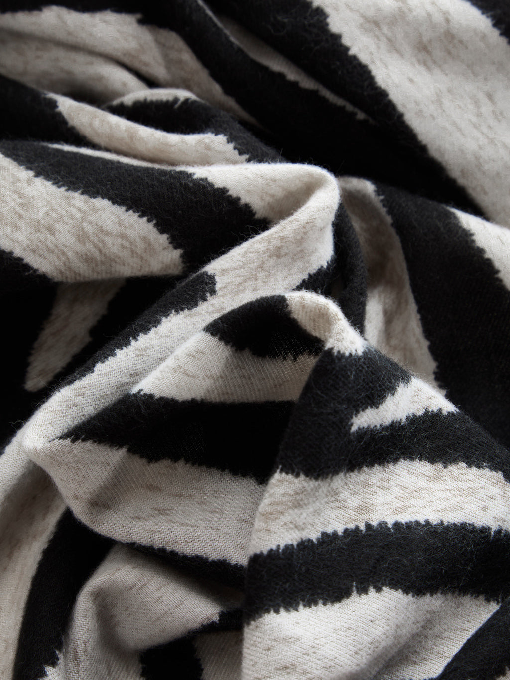 Zebra Print Open Front Lightweight Scarf Accessory