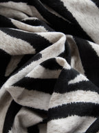Zebra Print Open Front Lightweight Scarf Accessory