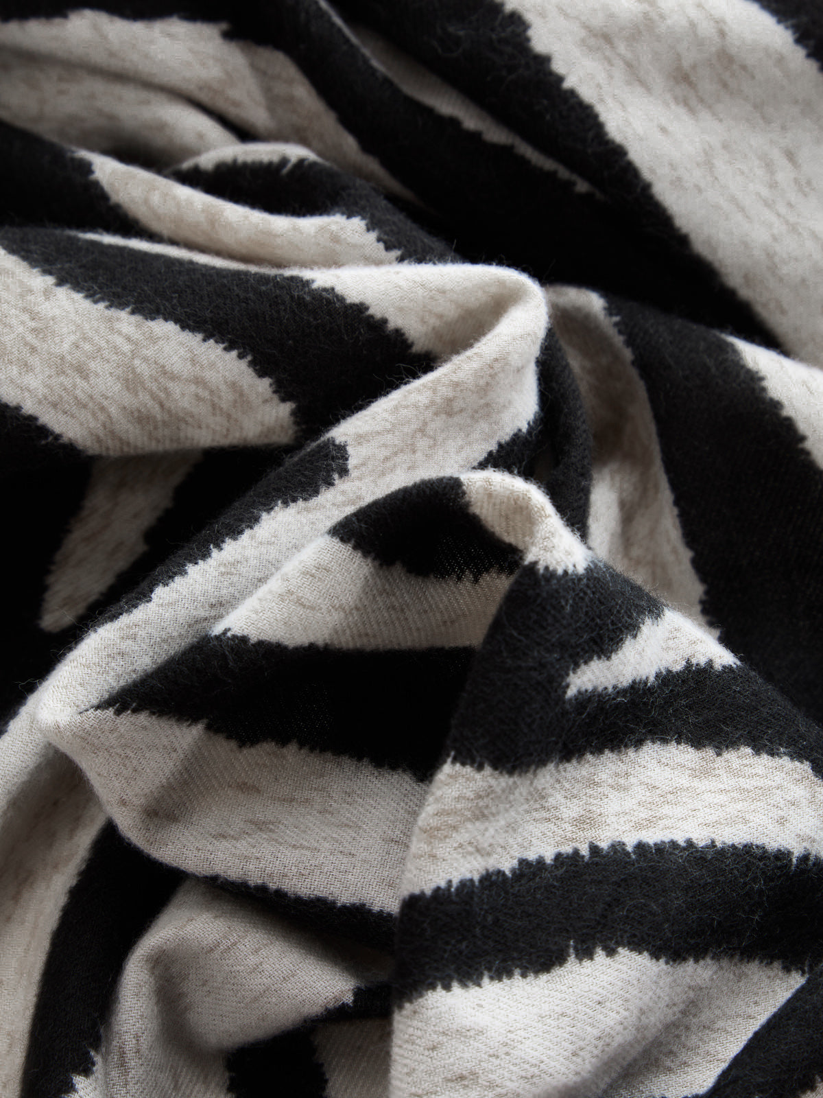 Zebra Print Open Front Lightweight Scarf Accessory