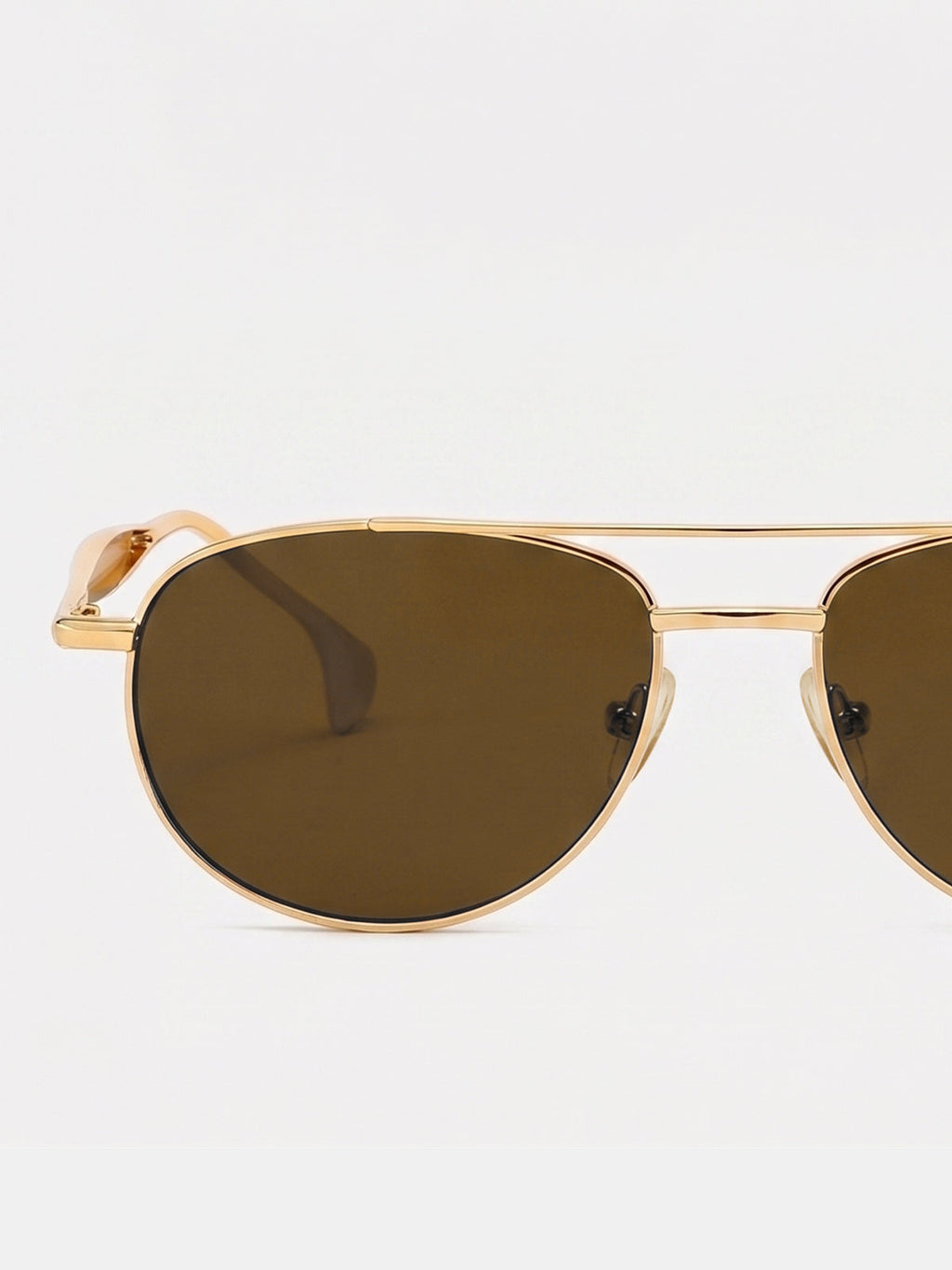 Metal Double Bridge Aviator Sunglasses for UV Protection