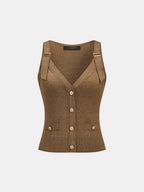 Adjustable Strap Knit Tank Top for Women Summer Essential