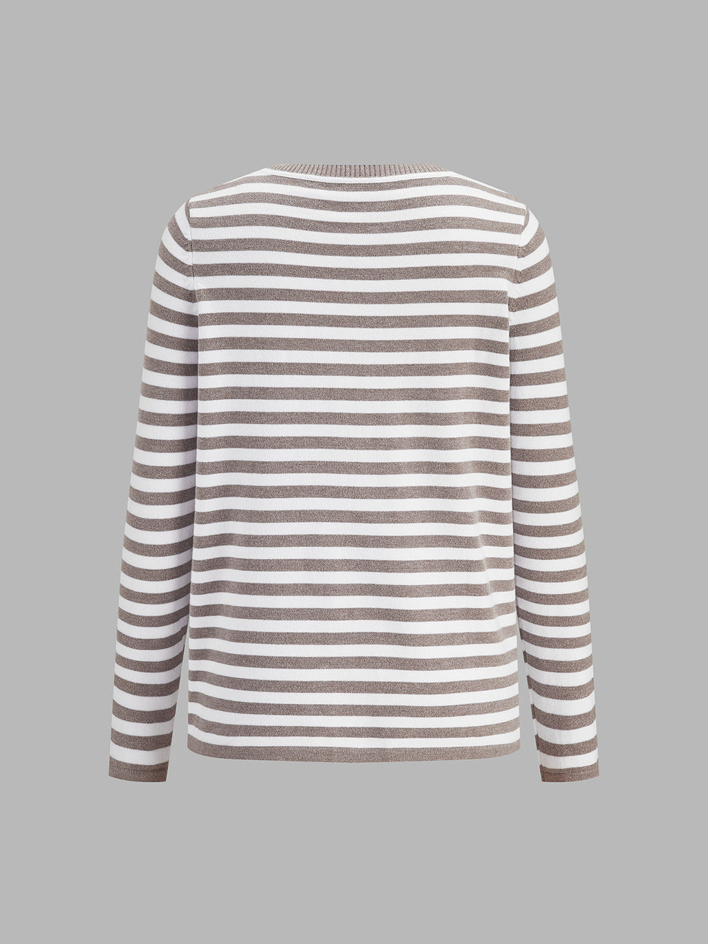 Classic Horizontal Stripe Long Sleeve Tee Comfortable Everyday Casual Wear