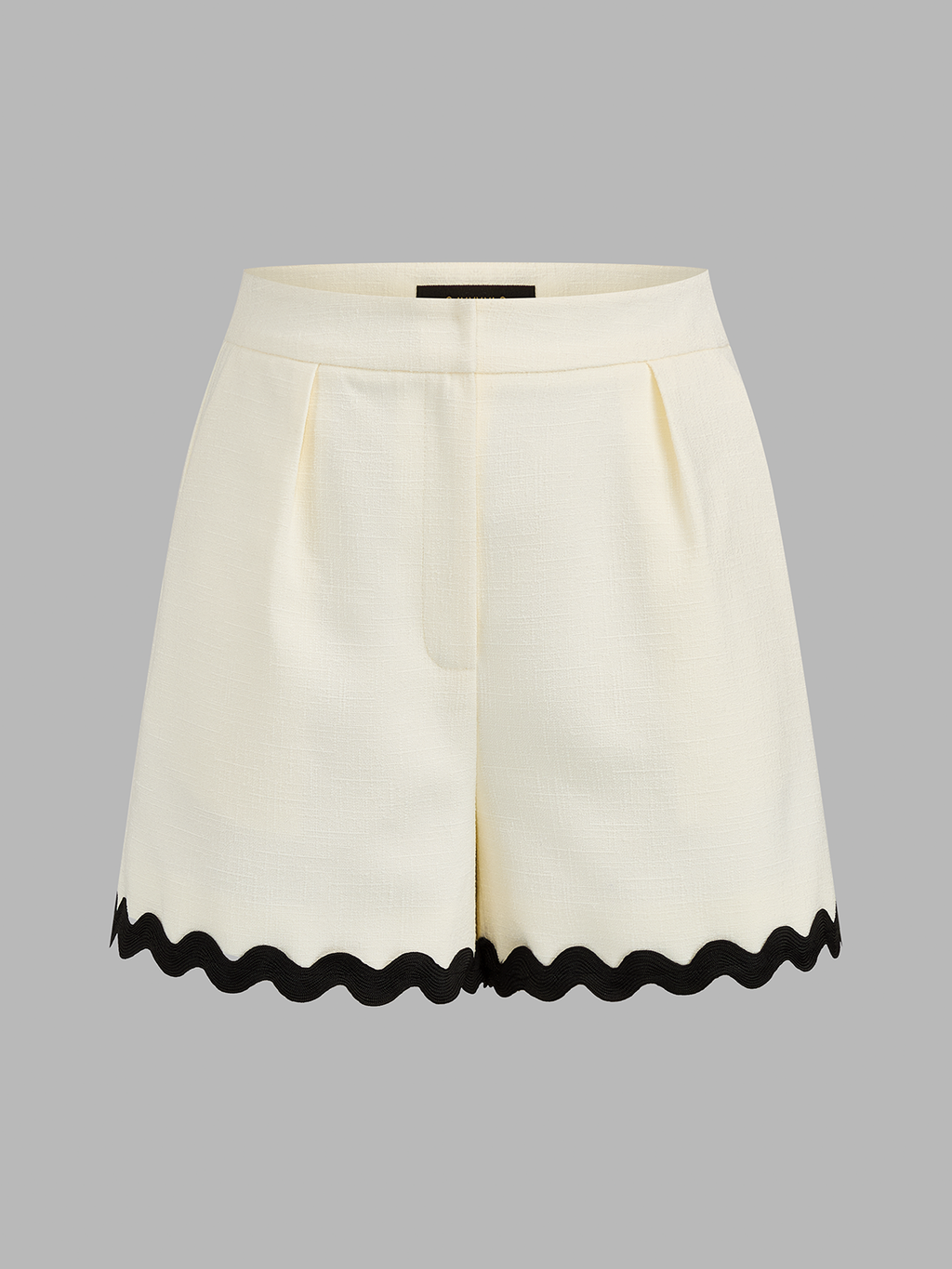 Scallop Trim Two Piece Shorts Set for Women Summer Casual