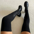Chariza | Women’s Stretch Knit Heeled Boots
