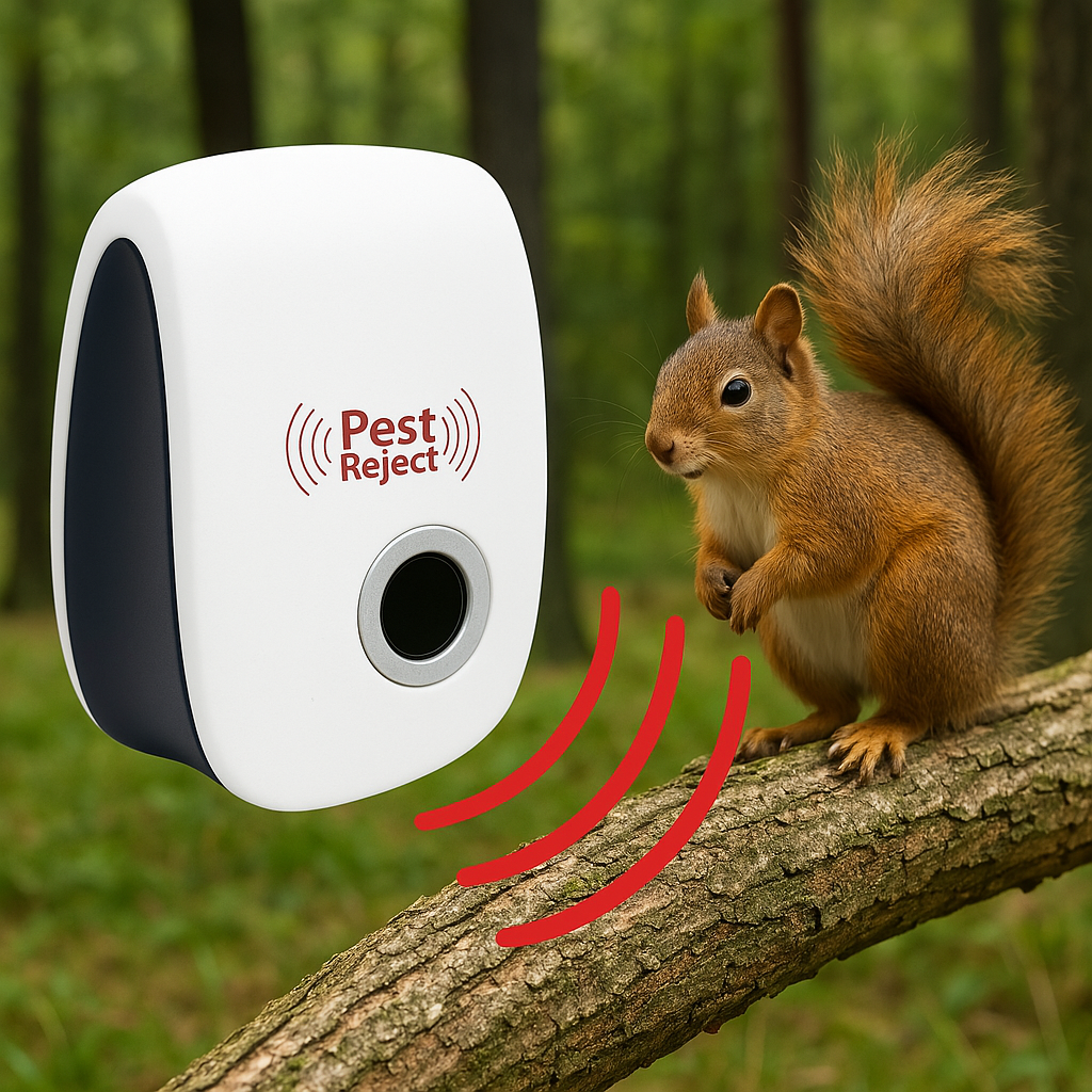 Koadclo | Ultrasonic Squirrel Repeller Device – Effective Pest Control to Deter Squirrels in 48 Hours for Gardens & Yards