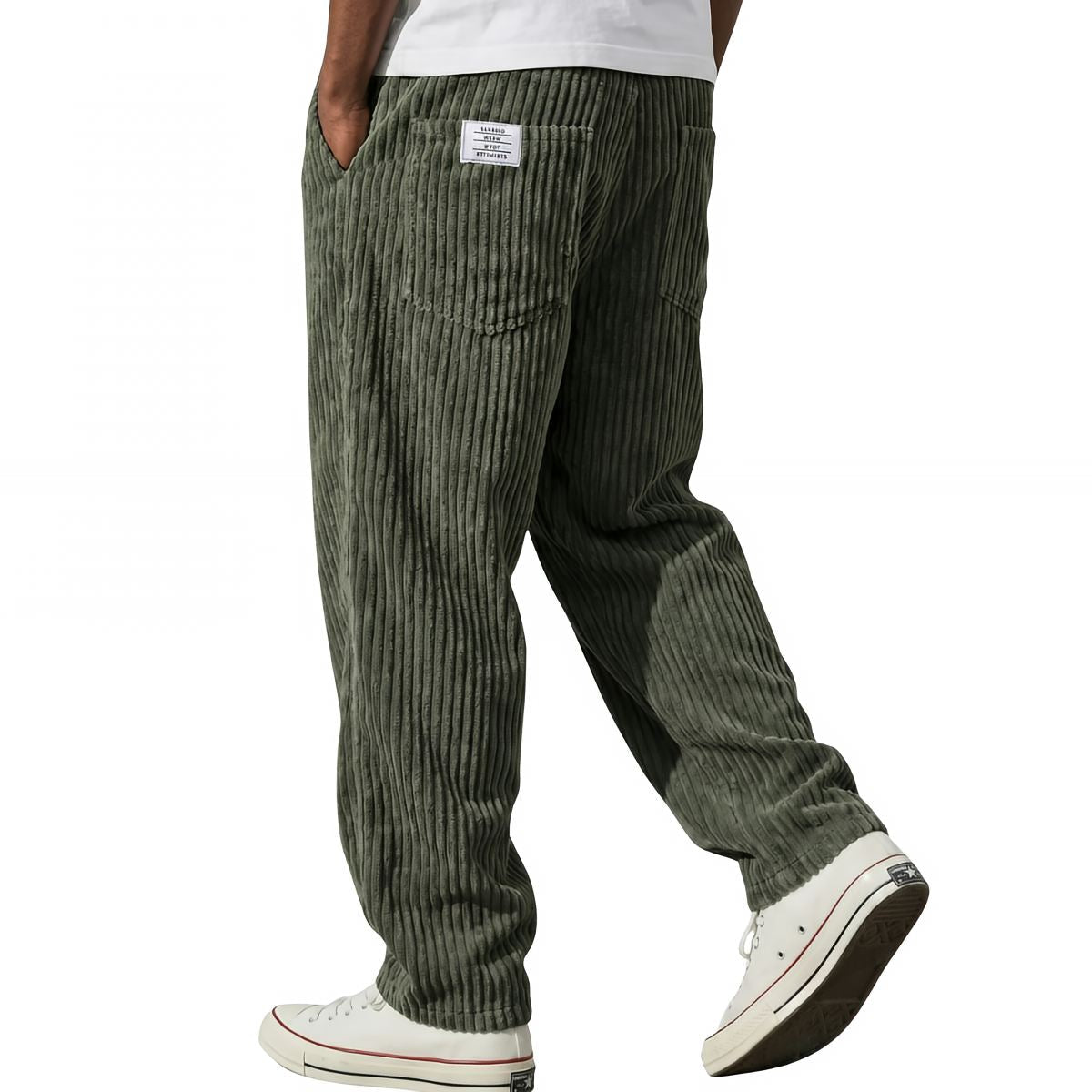 Men’s trousers | Corduroy trousers with elastic waistband