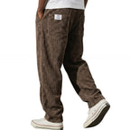 Men’s trousers | Corduroy trousers with elastic waistband