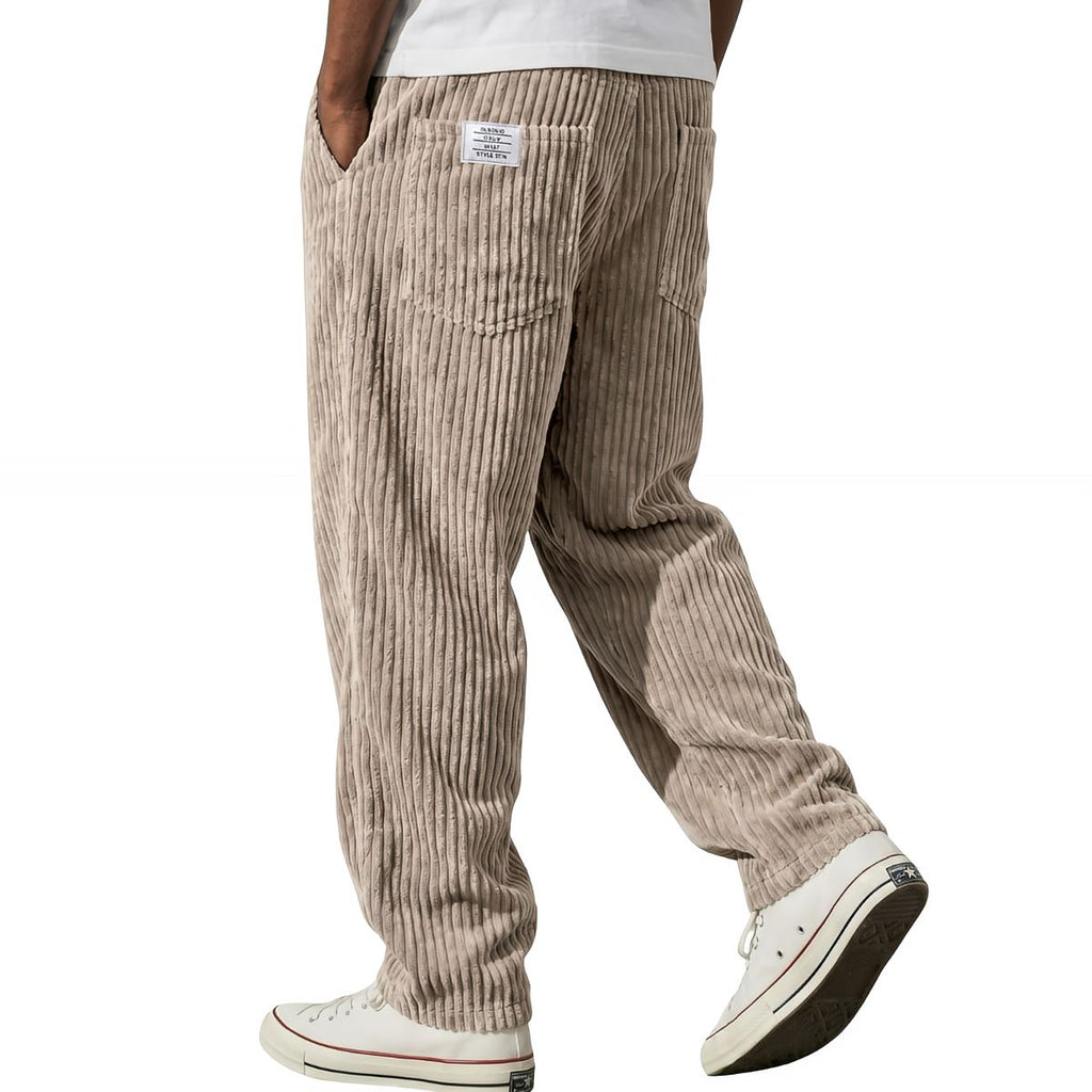 Men’s trousers | Corduroy trousers with elastic waistband