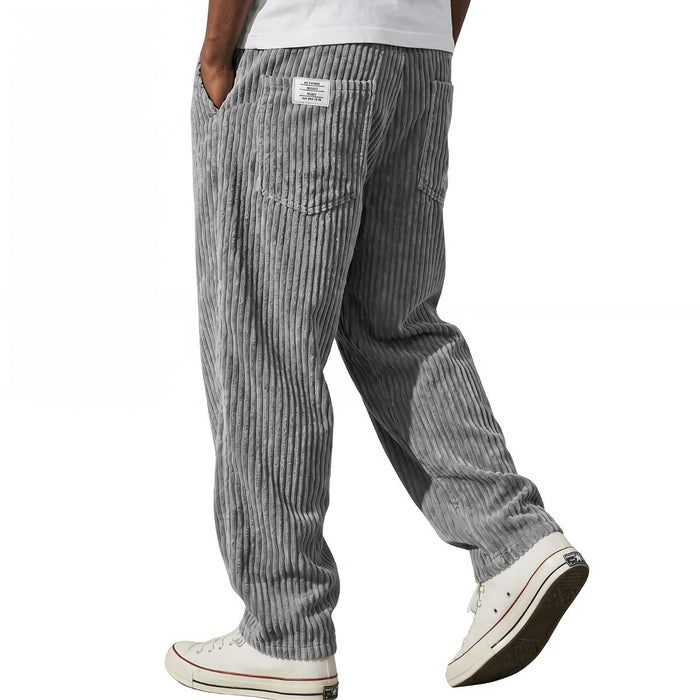 Men’s trousers | Corduroy trousers with elastic waistband