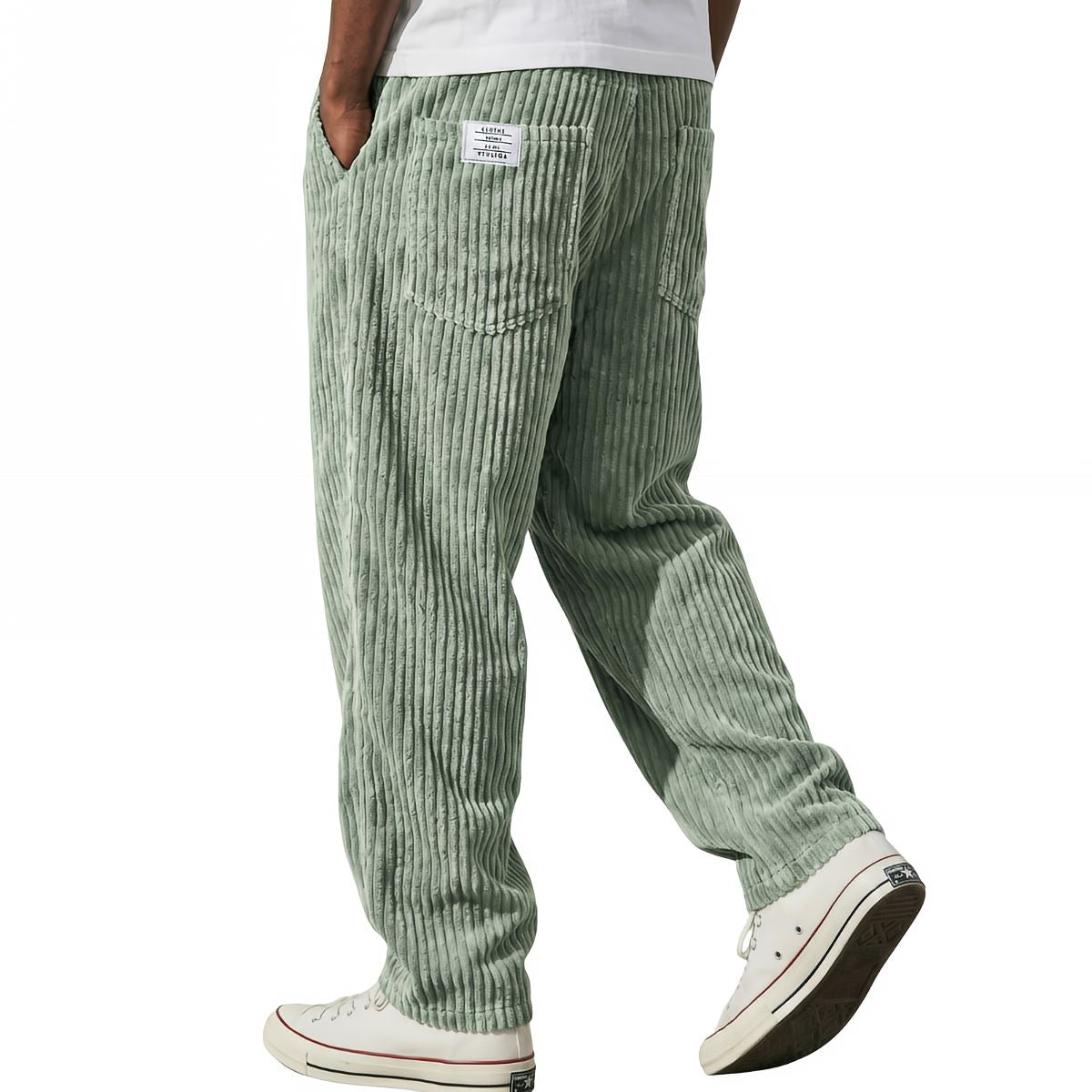 Men’s trousers | Corduroy trousers with elastic waistband