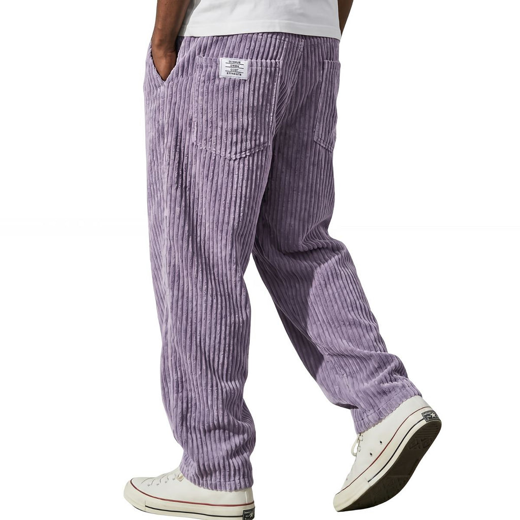 Men’s trousers | Corduroy trousers with elastic waistband