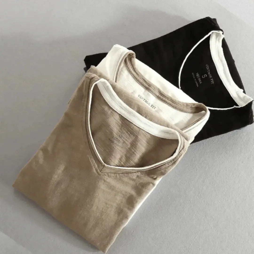 Corvino | Men’s Contrast-Trim Cotton Shirt