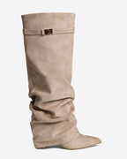 Valencia | Slouchy Suede knee high boots