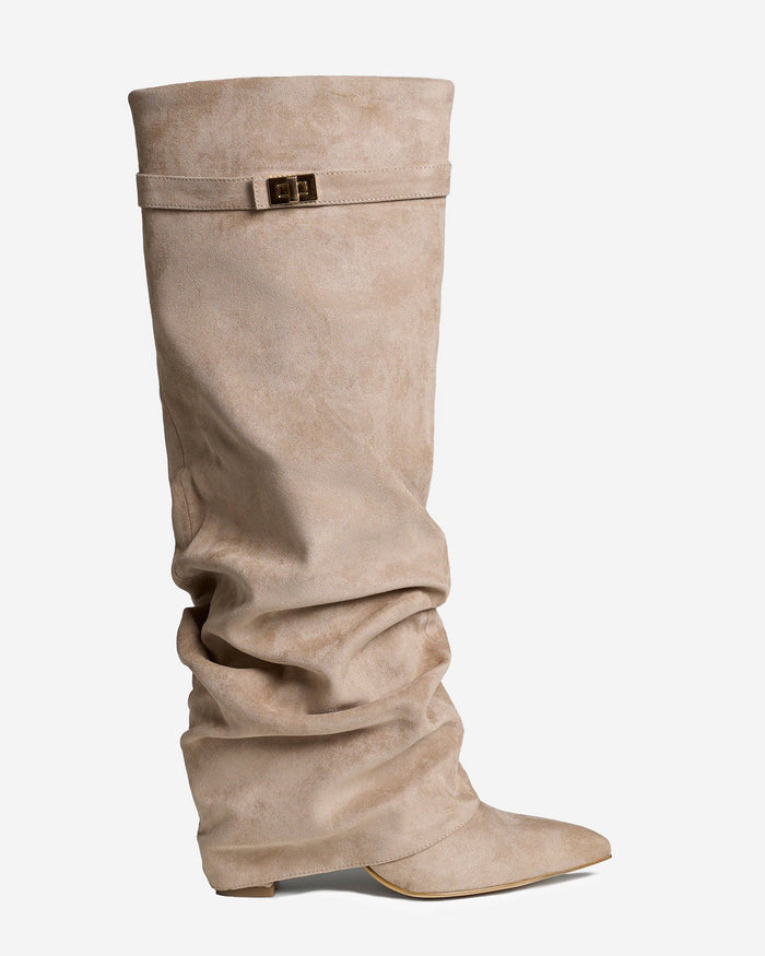 Valencia | Slouchy Suede knee high boots