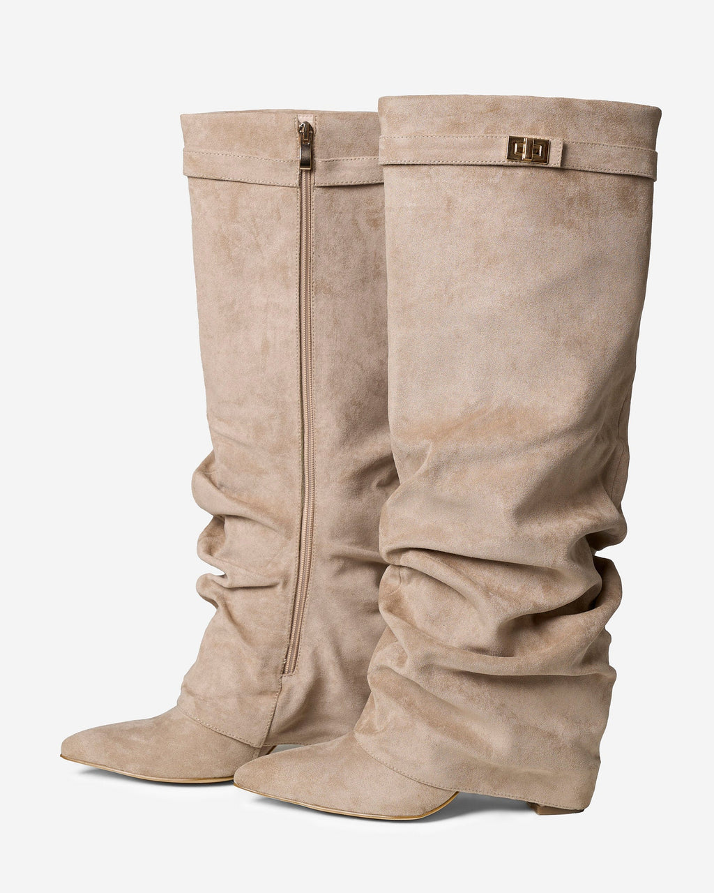 Valencia | Slouchy Suede knee high boots