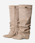 Valencia | Slouchy Suede knee high boots
