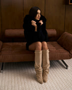 Valencia | Slouchy Suede knee high boots
