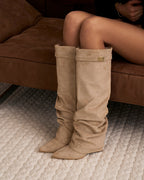 Valencia | Slouchy Suede knee high boots
